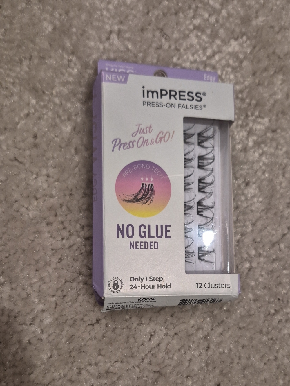 KISS- Press-on False Edgy Wispy Eyelashes NEW